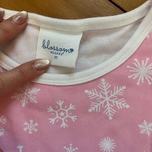 Kids Pink Snowflake Dress